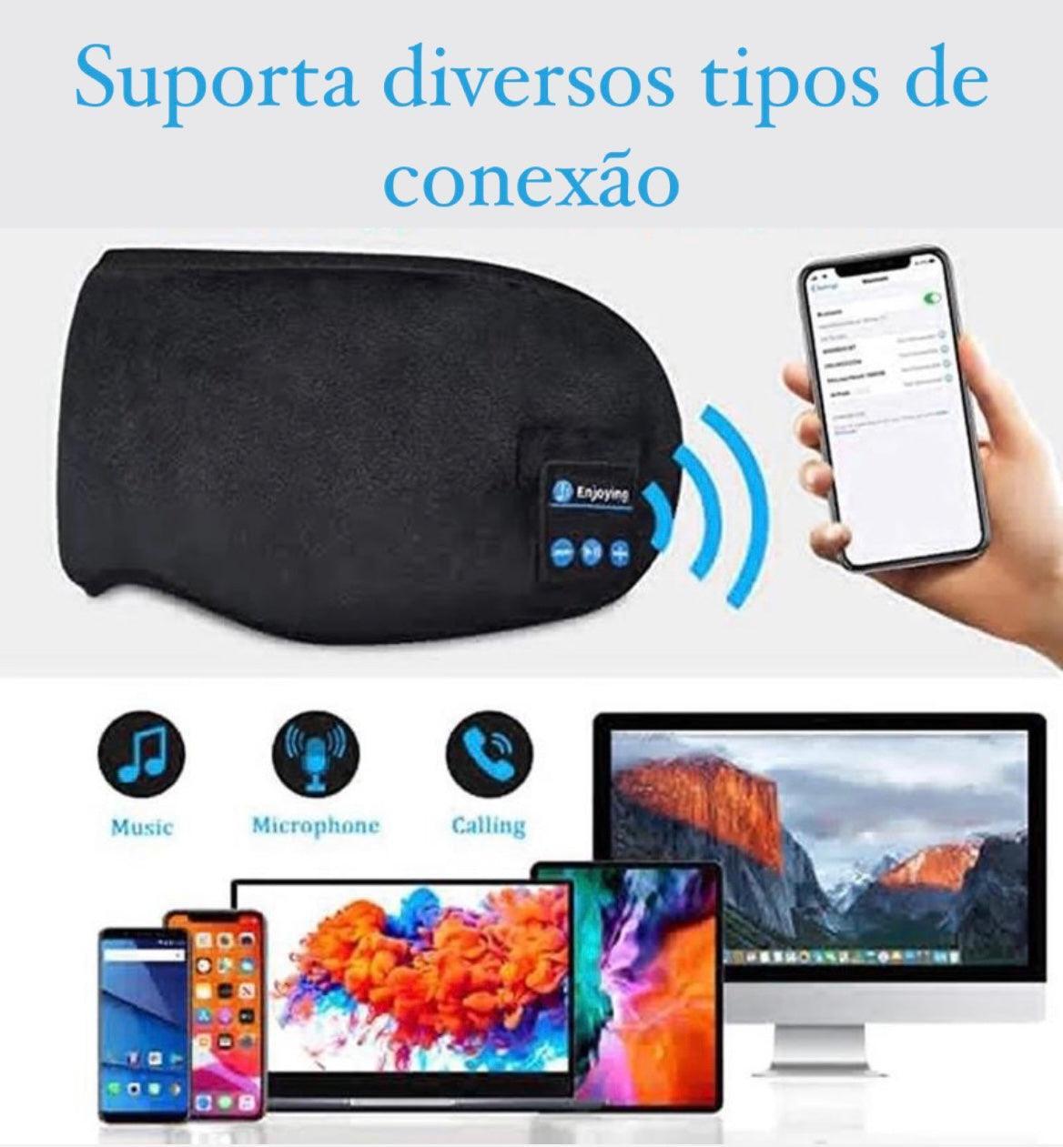 Mascara Para Dormir Com Fone De Ouvido Bluetooth Integrado - Shop Center Digital