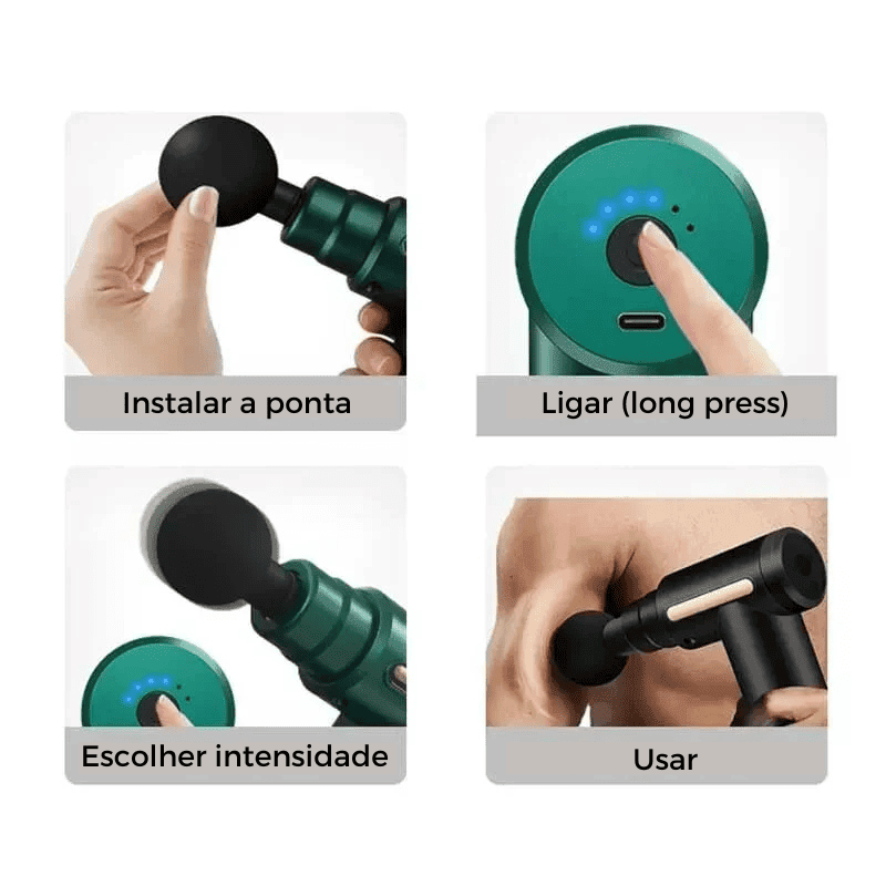 Massageador Corporal Tipo Pistola
